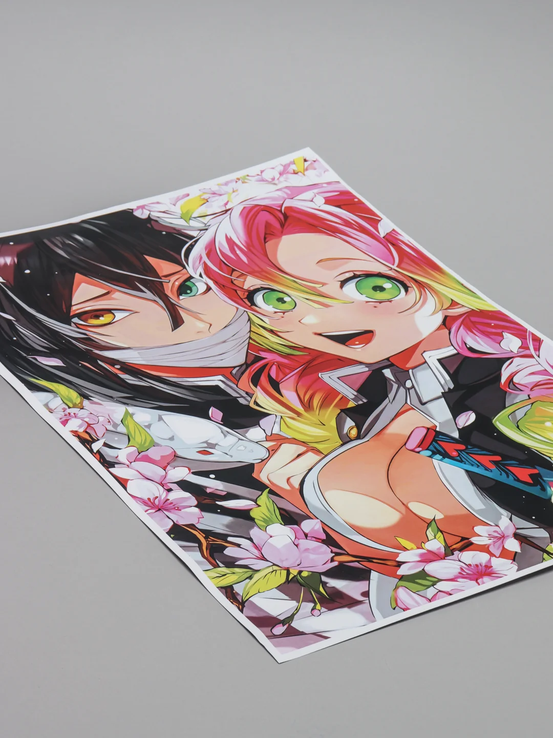 Лайм плакат аниме Клинок рассекающий демонов, ДжоДжо, JoJo, Kimetsu no Yaiba