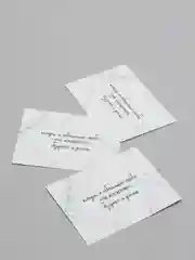 Белый открытки- закладки "С нежностью"