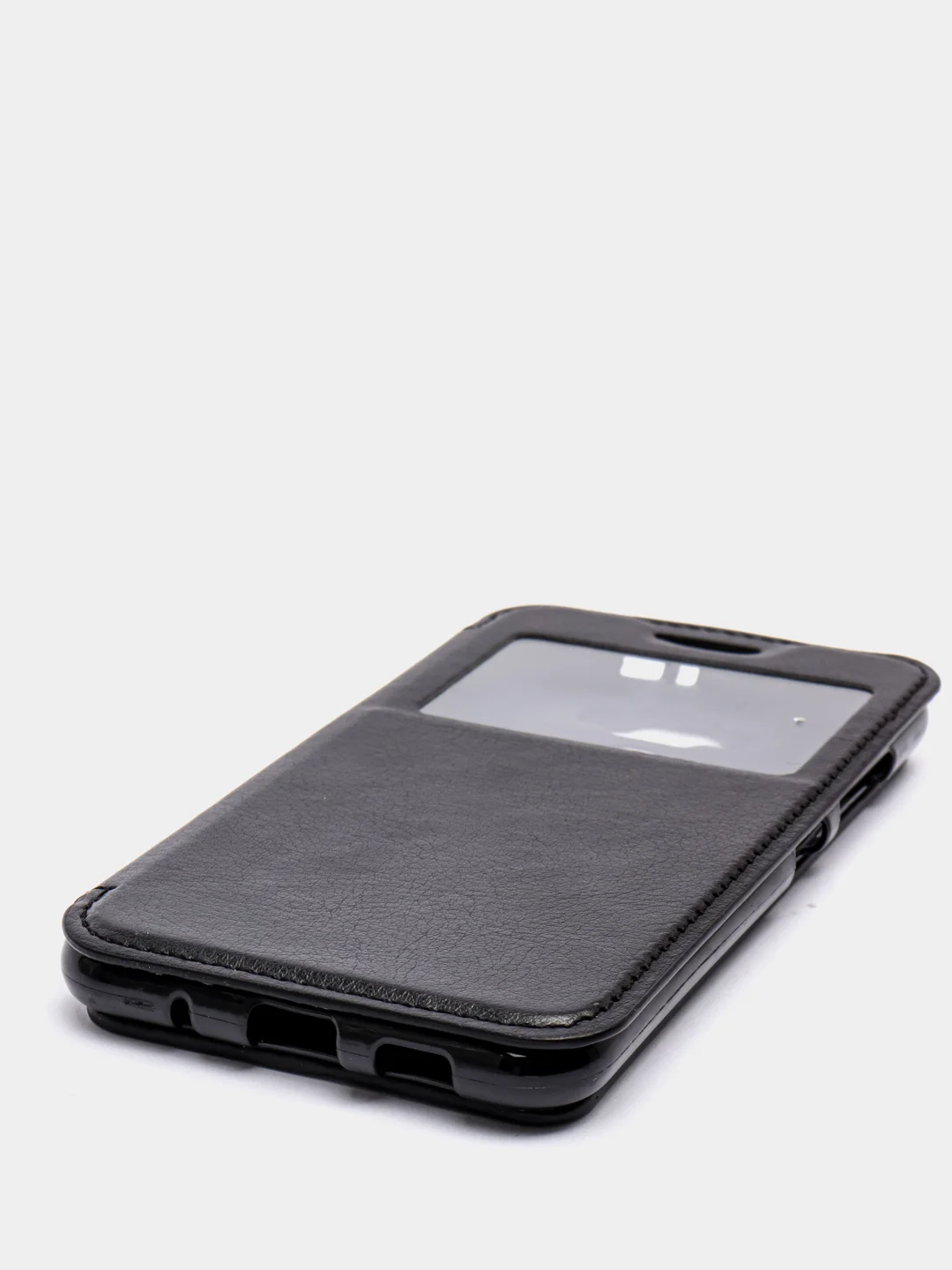 Черный чехол-книга Asus Ze520kl(max 3)/ Zx551ml( Zoom),с окном, подставкой