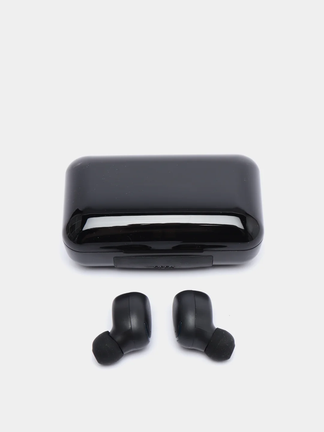 Черный наушники беспроводные tws F9, Bluetooth 5.2, гарнитура