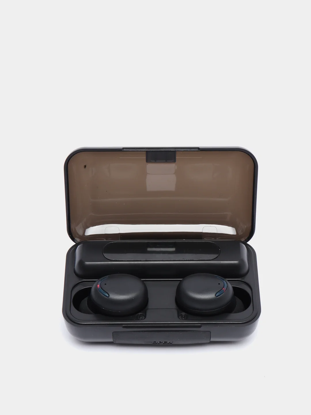 Черный наушники беспроводные tws F9, Bluetooth 5.2, гарнитура