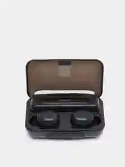 Черный наушники беспроводные tws F9, Bluetooth 5.2, гарнитура