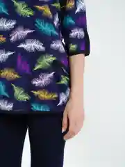 Синий milena21 Туника  женская "Капелька", туника из хлопка