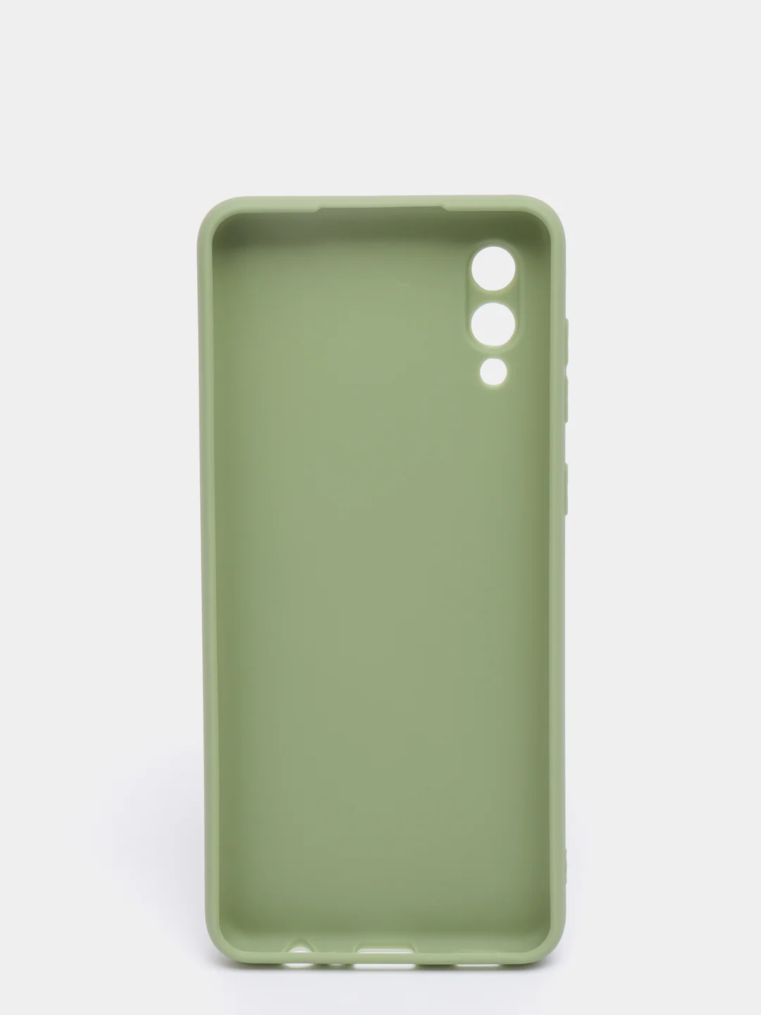 Лесной зеленый чехол силиконовый на Samsung Galaxy A02 (Самсунг Галакси А02), цветной, матовый
