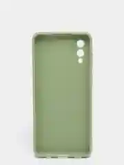 Лесной зеленый чехол силиконовый на Samsung Galaxy A02 (Самсунг Галакси А02), цветной, матовый