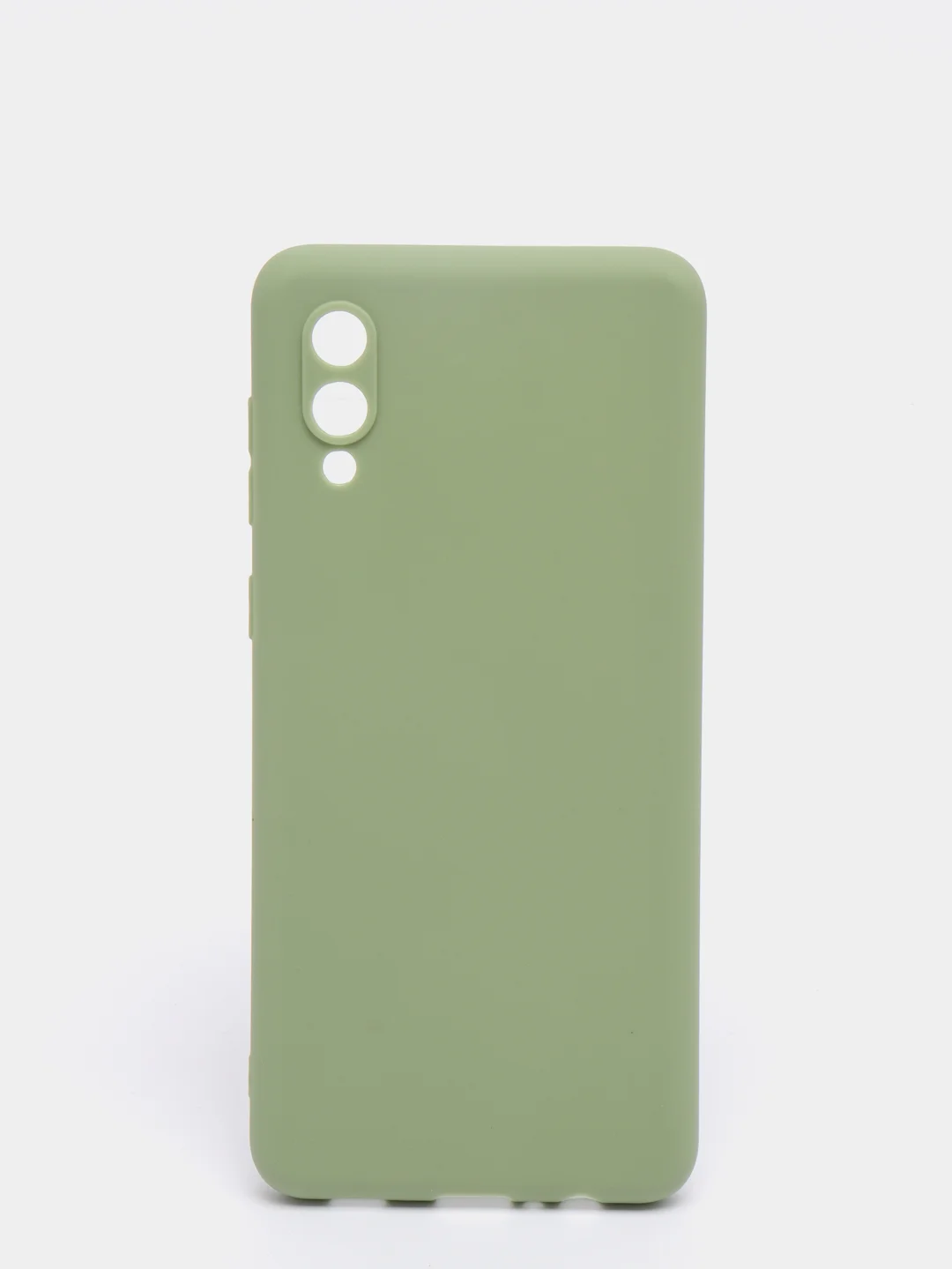 Лесной зеленый чехол силиконовый на Samsung Galaxy A02 (Самсунг Галакси А02), цветной, матовый
