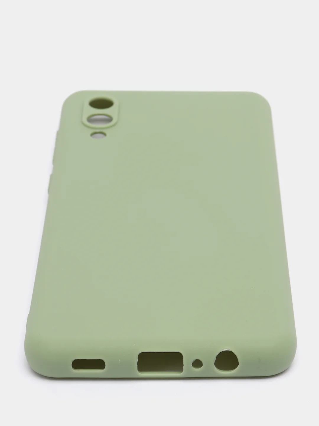 Лесной зеленый чехол силиконовый на Samsung Galaxy A02 (Самсунг Галакси А02), цветной, матовый