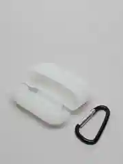 Прозрачный силиконовый чехол для наушников AirPods Pro с карабином