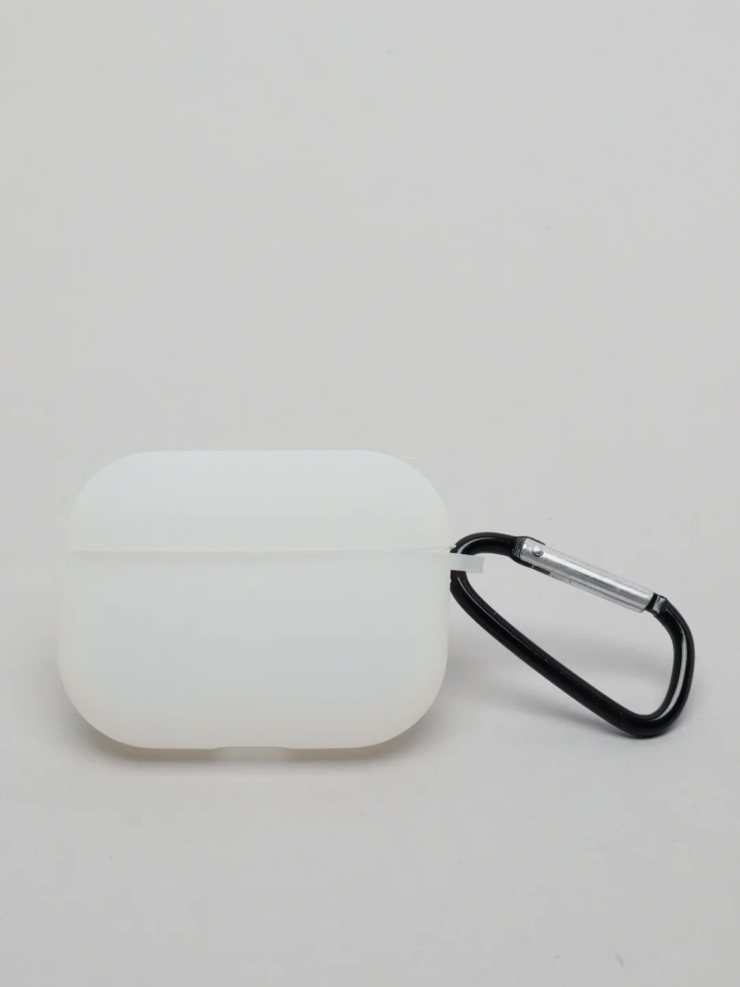 Прозрачный силиконовый чехол для наушников AirPods Pro с карабином