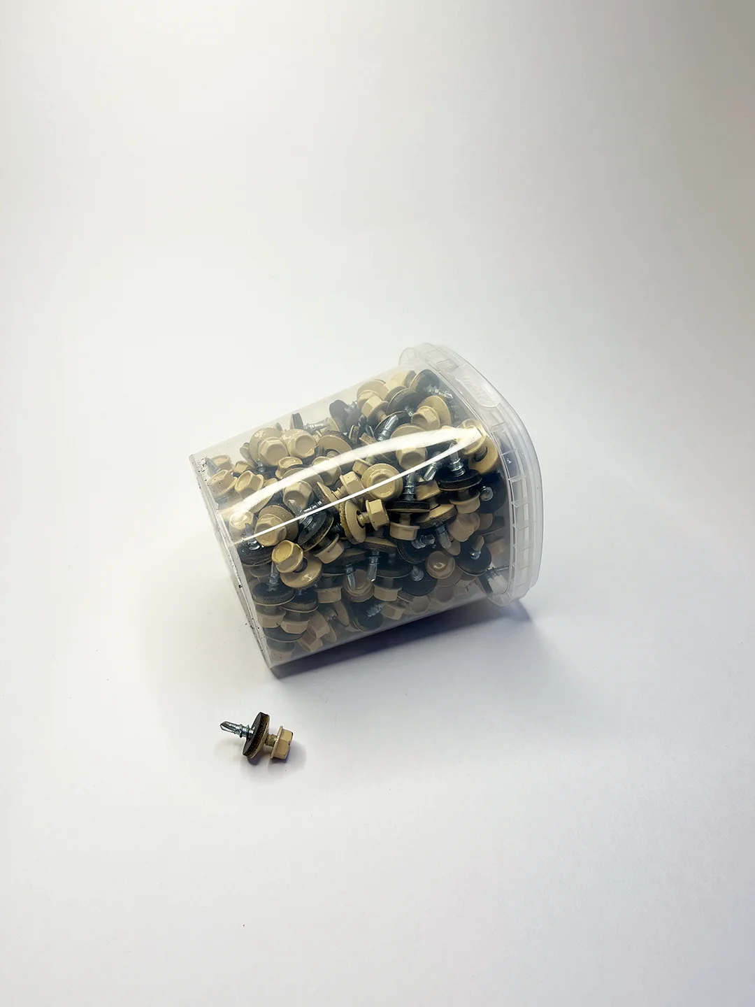 Кровельные саморезы со сверлом  4,8х19, RAL1014, слоновая кость