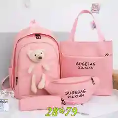 Коралловый рюкзак 4 в 1 для девочек