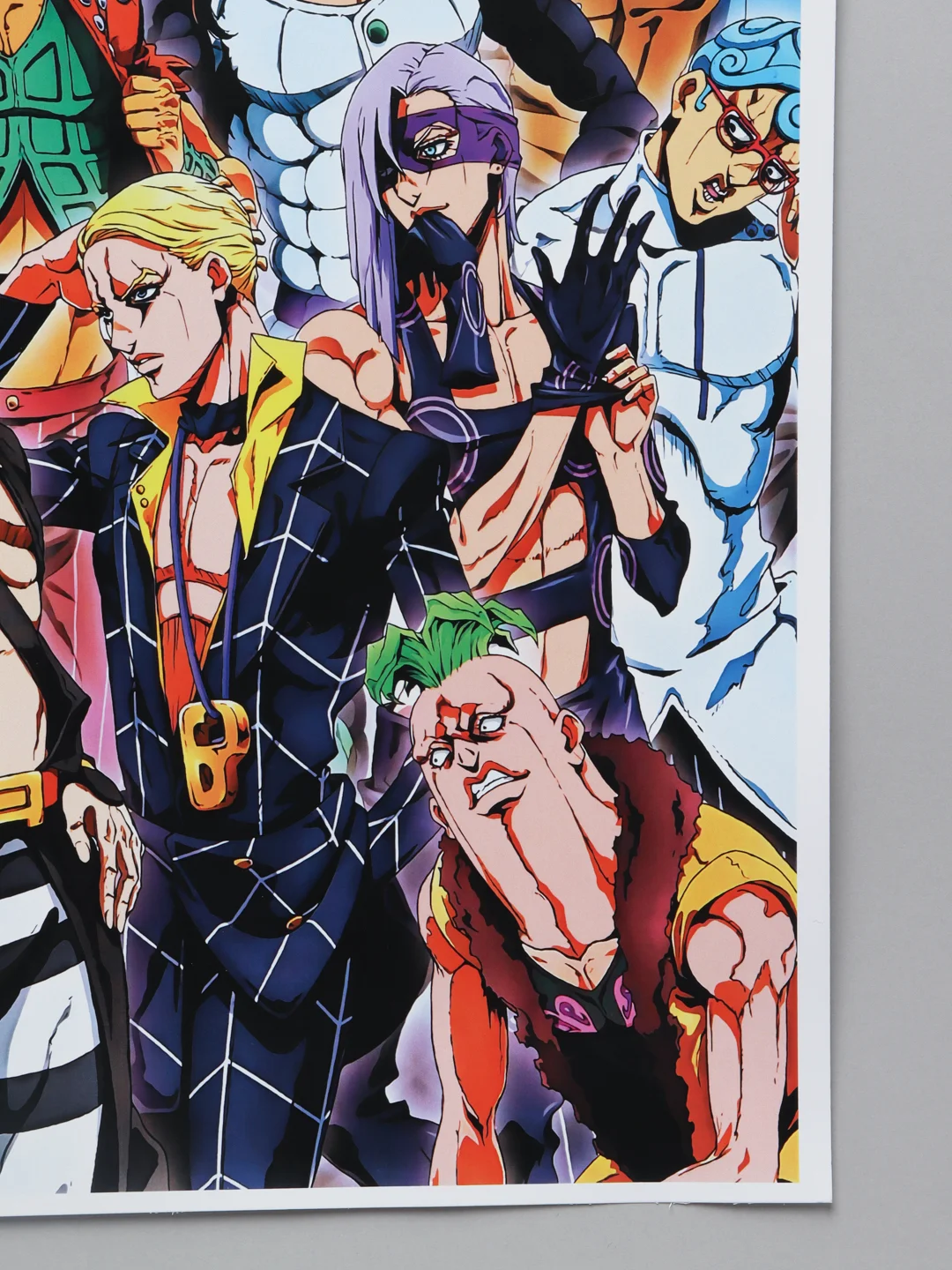 Мятный плакат аниме Клинок рассекающий демонов, ДжоДжо, JoJo, Kimetsu no Yaiba