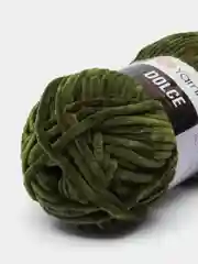 Оливковый пряжа Плюшевая YarnArt Dolce 100% Микрополиэстер 100г 120м (Велюровая ЯрнАрт Долче)