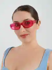 Фуксия солнцезащитные очки, прямоугольные