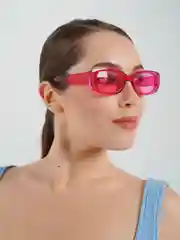 Фуксия солнцезащитные очки, прямоугольные