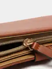 Коричневый кошелек женский, из экокожи, 4 цвета