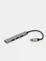 Черный переходник USB Type-C на USB, USB 3.0 Хаб 5 в 1, hdmi 4k Hub 6 в 1 для iMac и Macbook, OTG