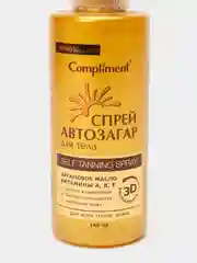 Спрей-автозагар Compliment для тела, для всех типов кожи, с аргановым маслом, 150 мл