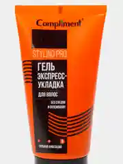 Гель для укладки волос Compliment STYLING PRO сильная фиксация без склеивания, 165 мл