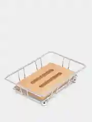 Мыльница BAMBOO-01, на ножках, 12,4 х 8,3 х 3,2 см