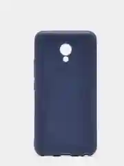Синий меланж чехол-накладка на Meizu Meilan 5 / M5, матовый силикон