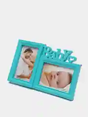 Голубой фоторамка  коллаж, рамка для фотографий