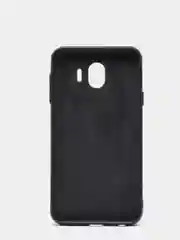 Алый силиконовый чехол с картхолдером-подставкой Samsung J418, магнитный, экокожа