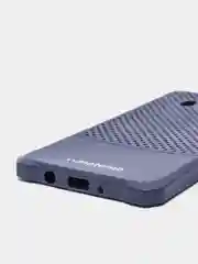 Синий меланж силиконовый усиленный перфорация чехол Samsung J5 16
