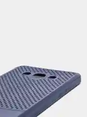 Синий меланж силиконовый усиленный перфорация чехол Samsung J5 16
