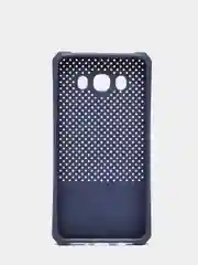 Синий меланж силиконовый усиленный перфорация чехол Samsung J5 16