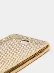 Золотой чехол Samsung J5 Prime, G570, силиконовый с стразами