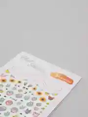 Желтый наклейки для дизайна ногтей, 10,5х7,5 см