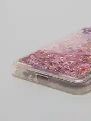 Силиконовый усиленный с жидкими блестками рисунком Samsung A8 + /Самсунг А8+(Plus)(А730F)