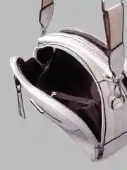 Сумка на плечо женская косметичка, кросс боди, белая экокожа
