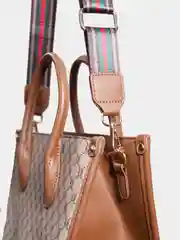 Сумка женская через плечо с ручками классическая кожа принт guccii