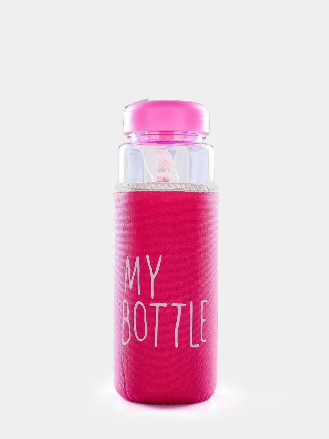 Желтый бутылка для воды "My bottle" в чехле