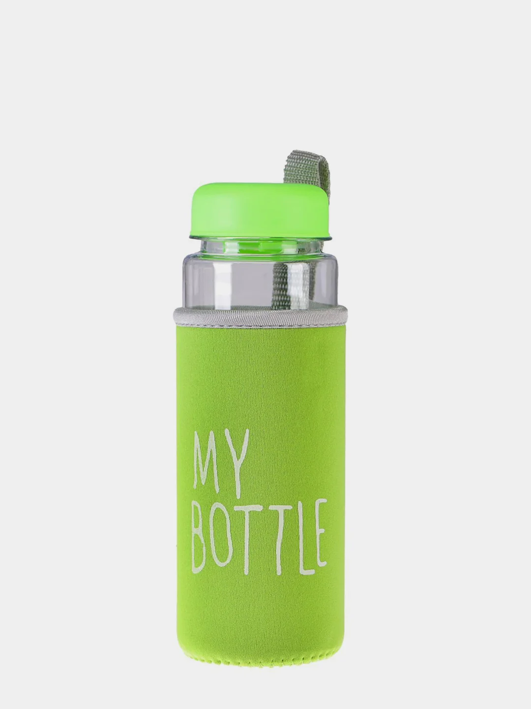 Желтый бутылка для воды "My bottle" в чехле