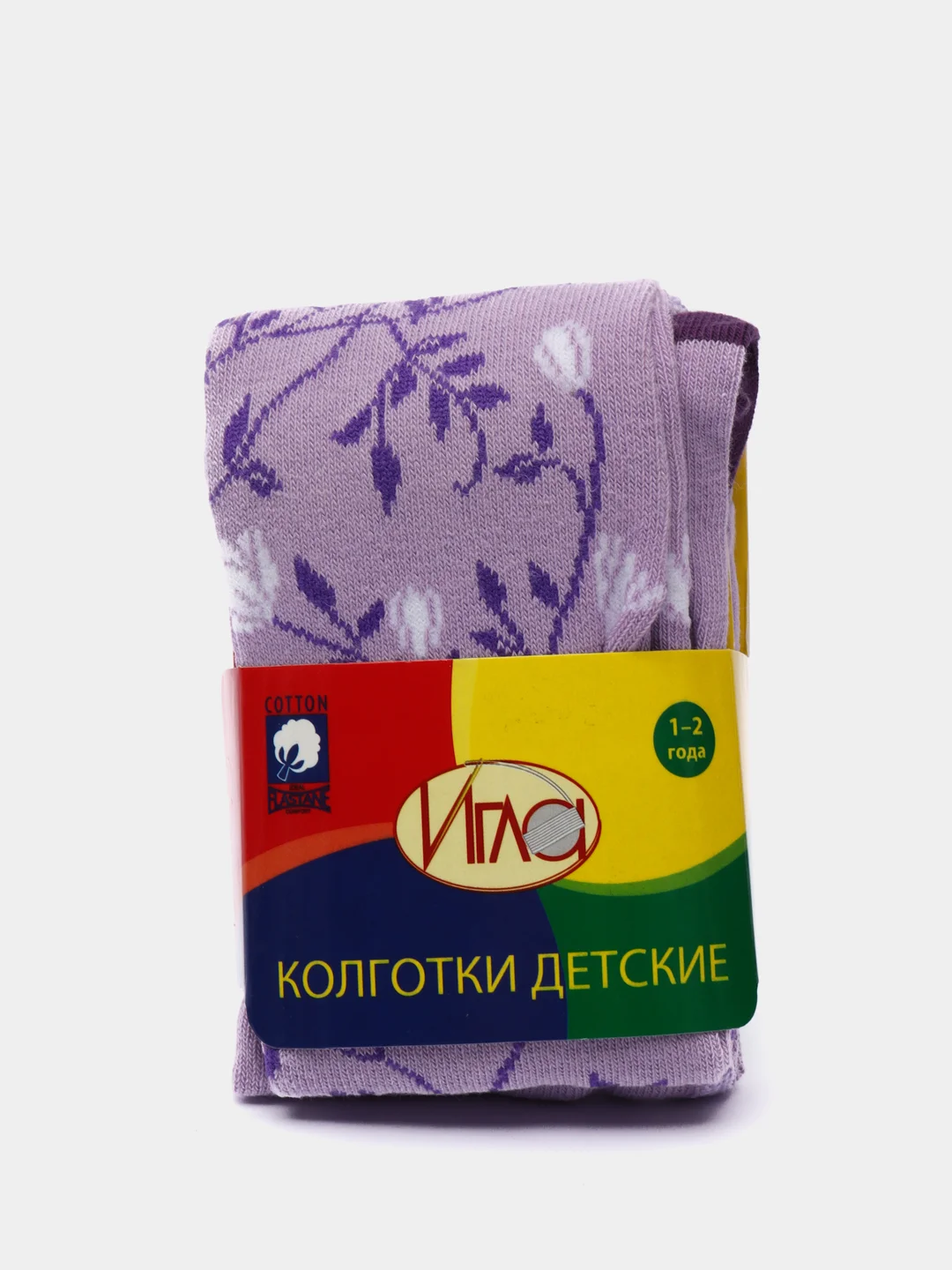 Фиолетовый колготки детские с рисунком
