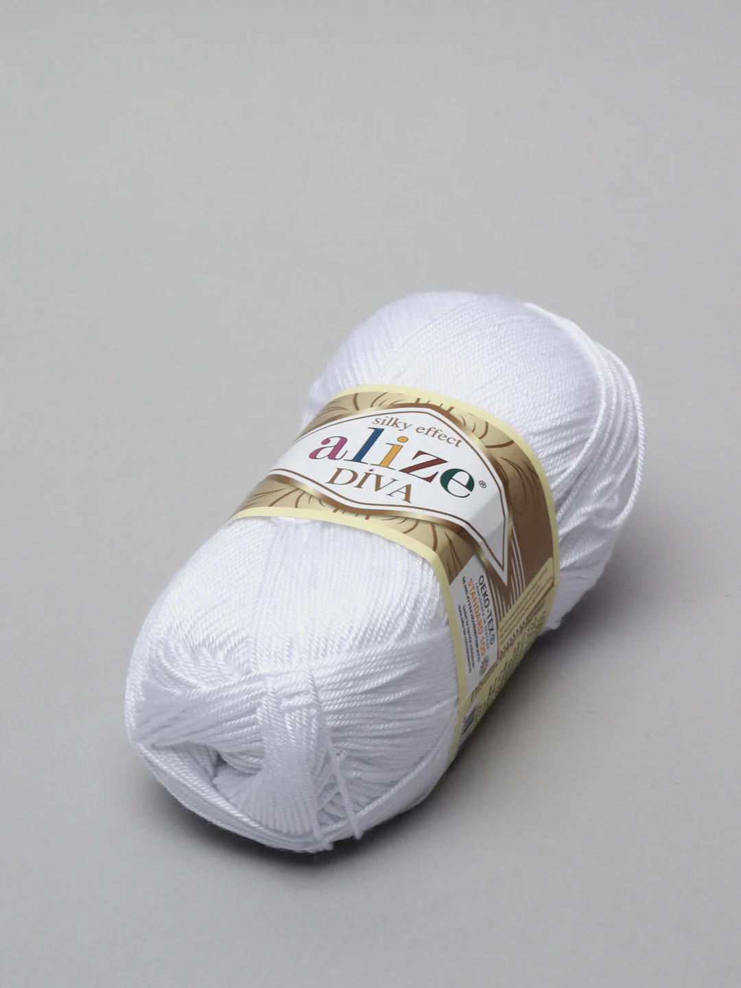 Слоновая кость пряжа Alize Diva 100% Микрофибра 100г 350м