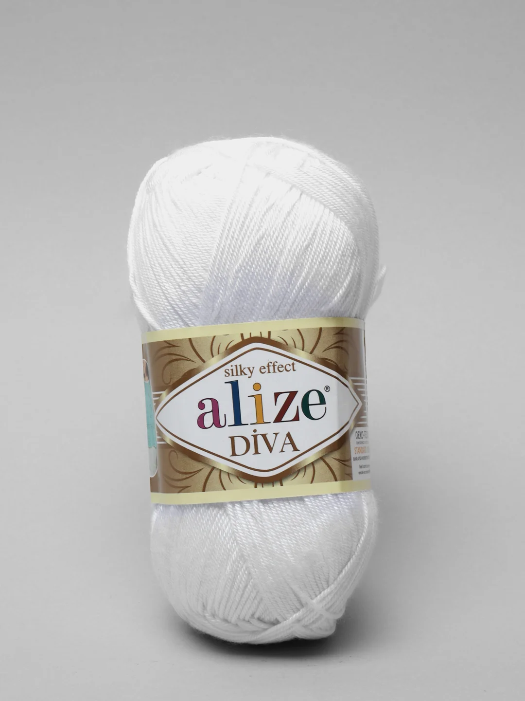 Слоновая кость пряжа Alize Diva 100% Микрофибра 100г 350м