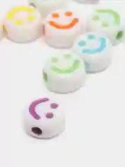 Красный бусины круглые смайлики, фигурки для рукоделия и украшений