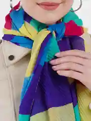 Синий палантин женский