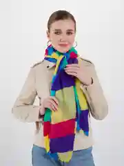 Синий палантин женский