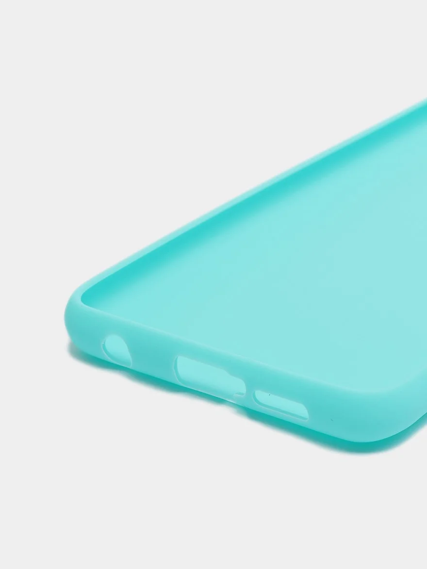 Бирюзовый чехол Xiaomi Poco X3 NFC / Poco X3 Pro силиконовый матовый, цветной