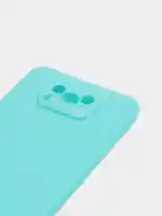 Бирюзовый чехол Xiaomi Poco X3 NFC / Poco X3 Pro силиконовый матовый, цветной