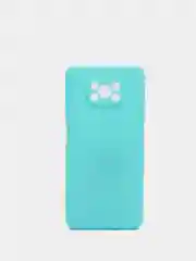 Бирюзовый чехол Xiaomi Poco X3 NFC / Poco X3 Pro силиконовый матовый, цветной