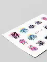 Красный наклейки для дизайна ногтей, слайдеры для маникюра и педикюра, водные наклейки для дизайна