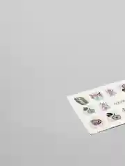 Алый наклейки для дизайна ногтей, слайдеры для маникюра и педикюра, водные наклейки для дизайна