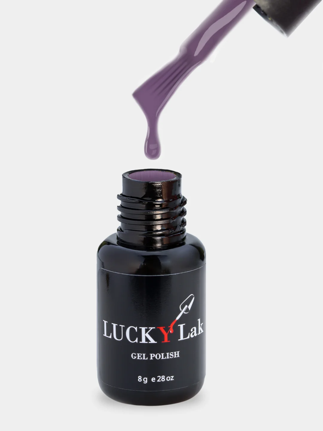 Гель лак, гель-лак для ногтей LuckyLak Fashion №068, 8g темный сиреневый