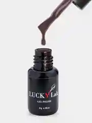 Гель лак, гель-лак для ногтей LuckyLak Fashion №058, 8g темно коричневый сливовый подтон
